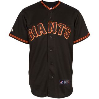 Majestic Athletic San Francisco Giants Blank Replica Black Jersey   Size