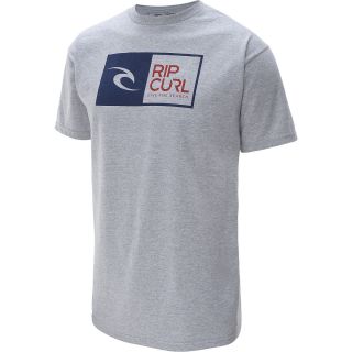 RIP CURL Mens Classic Short Sleeve T Shirt   Size Large, Athletic Heather