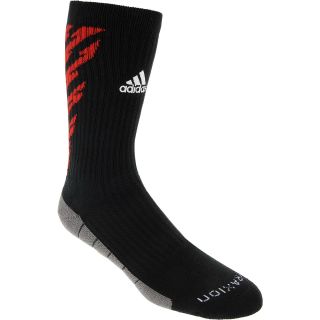 adidas Team Speed Traxion Shockwave Crew Socks   Size Small, Black/lead