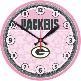 Wincraft Greenbay Packers Pink Round Clock (2373588)