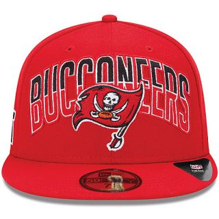 NEW ERA Mens Tampa Bay Buccaneers Draft 59FIFTY Fitted Cap   Size 7.75, Red