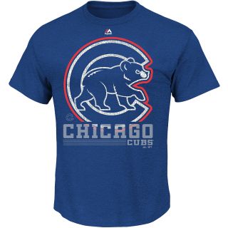 MAJESTIC ATHLETIC Mens Chicago Cubs 6th Inning Short Sleeve T Shirt   Size