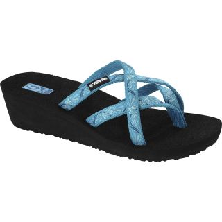 TEVA Womens Mush Mandalyn Wedge Sandals   Size 8, Paisley Blue
