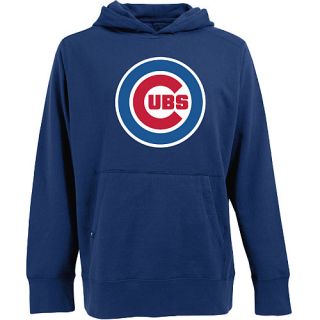 Antigua Mens Chicago Cubs Signature Hood Applique Pullover Sweatshirt   Size