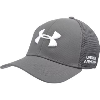 UNDER ARMOUR Mens Classic Mesh Stretch Fit Hat   Size M/l, Charcoal