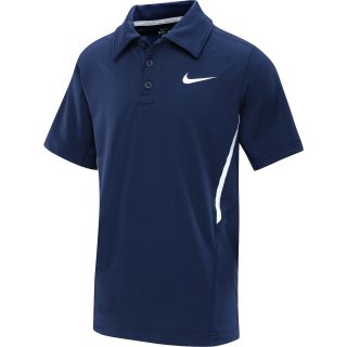 NIKE Boys Dri FIT UV Border Short Sleeve Tennis Polo   Size Small,