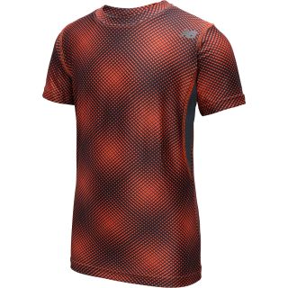 NEW BALANCE Boys True Base Printed Short Sleeve T Shirt   Size Small, Orange