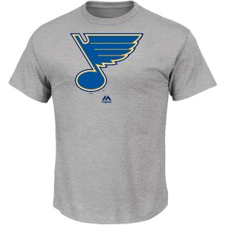 MAJESTIC ATHLETIC Mens St. Louis Blues Official Logo Short Sleeve T Shirt  