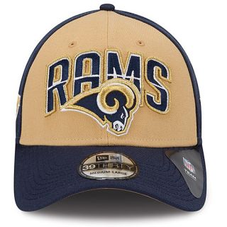 NEW ERA Mens St. Louis Rams Draft 39THIRTY Stretch Fit Cap   Size M/l, Navy