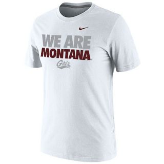 NIKE Mens Montana Grizzlies We Are Montana Classic White Short Sleeve T 