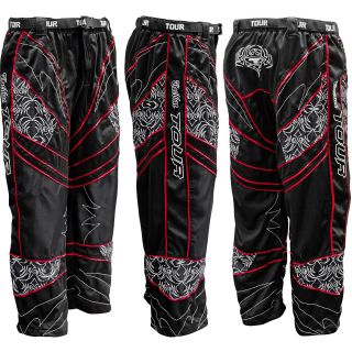Tour Cardiac Pro Adult Hockey Pants   Choose Color   Size Large, Black/red