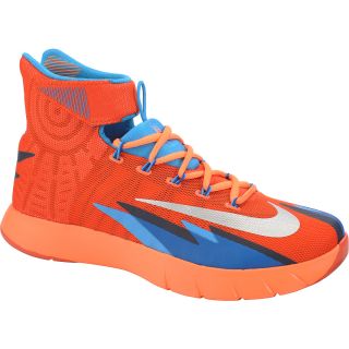 NIKE Mens Zoom HyperRev Mid Basketball Shoes   Size 10, Orange/blue
