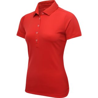 NIKE Womens Jersey Short Sleeve Golf Polo   Size Large, Hyper Red