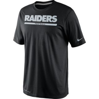 NIKE Mens Oakland Raiders Legend Elite Font T Shirt   Size Small,