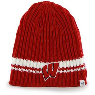 47 BRAND Mens Wisconsin Badgers Ontario Striped Knit Hat