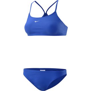 NIKE Womens Core Solid Sport Top 2 Piece Swimsuit   Size 10, Varsity Royal