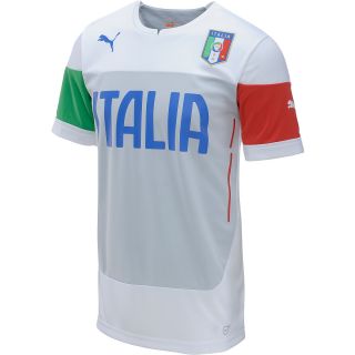 PUMA Mens Italy 2014 Training Replica Soccer Jersey   Size Large, White
