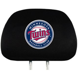 Team ProMark Minnesota Twins Headrest Cover in Black Features Embroidered Team