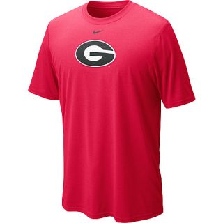 NIKE Mens Georgia Bulldogs Dri FIT Logo Legend Short Sleeve T Shirt   Size