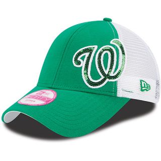 NEW ERA Womens Washington Nationals St. Patricks Day Sequin Shimmer 9FORTY