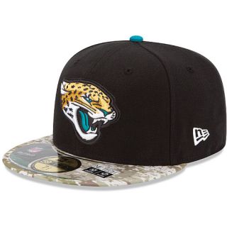 NEW ERA Mens Jacksonville Jaguars Salute To Service Camo 59FIFTY Fitted Cap  