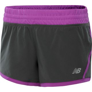 NEW BALANCE Womens Impact Running Shorts   Size Medium, Purple Cactus