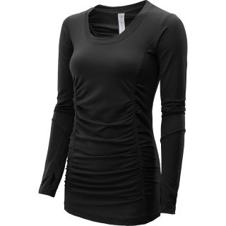 GLYDER Womens Recharge Long Sleeve Top   Size Large, Black