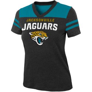 NFL Team Apparel Girls Jacksonville Jaguars Burn Out Jersey Short Sleeve T 