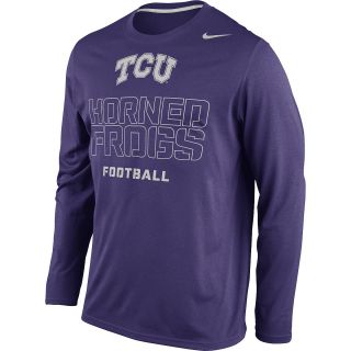 NIKE Mens TCU Horned Frogs Practice Legend Conference Long Sleeve T Shirt  