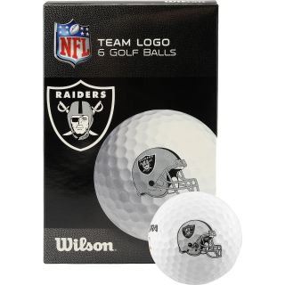 WILSON Oakland Raiders Golf Balls   6 Pack, White