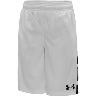UNDER ARMOUR Boys Big Timin Basketball Shorts   Size Large, White/black/black