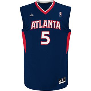 adidas Mens Atlanta Hawks Josh Smith Replica Jersey   Size Large, Black
