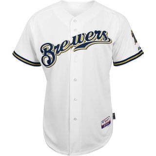 Majestic Athletic Milwaukee Brewers Blank Authentic Home Cool Base Jersey  