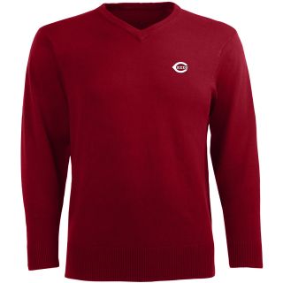 Antigua Mens Cincinnati Reds Ambassador Knit V Neck Sweater   Size XL/Extra