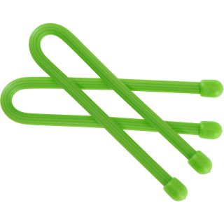 NITE IZE Gear Tie Reusable 6 inch Rubber Twist Ties   2 Pack   Size 6, Lime