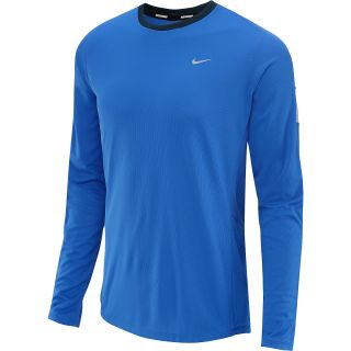 NIKE Mens Racer Long Sleeve T Shirt   Size 2xl, Prize Blue/navy