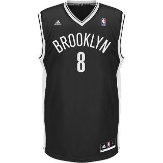 adidas Mens Brooklyn Nets Deron Williams #8 Black Replica Jersey   Size
