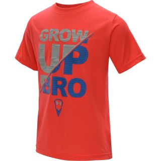 UNDER ARMOUR Boys Grow Up Bro Lacrosse Short Sleeve T Shirt   Size Large, Neo