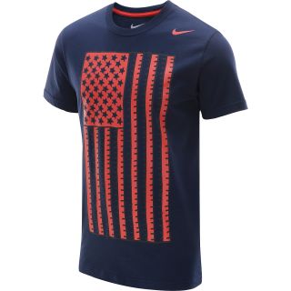 NIKE Mens USA Core Plus Short Sleeve T Shirt   Size Medium, Obsidian