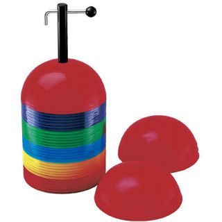 Champion Sports Colored Rigid Dome Cones   Set of 36 (DCSET)