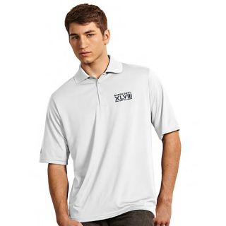 ANTIGUA Mens Super Bowl XLVIII Exceed White Polo Shirt   Size Small, White