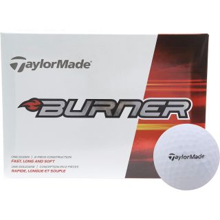 TAYLORMADE Burner Golf Balls   White   12 Pack