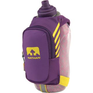 NATHAN SpeedDraw Plus Insulated Flask with Hand Strap   Size 18oz, Purple