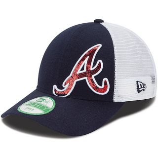 NEW ERA Youth Atlanta Braves Sequin Shimmer 9FORTY Adjustable Cap   Size Youth,