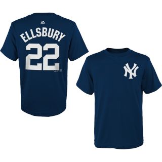 MAJESTIC ATHLETIC Youth New York Yankees Jacoby Ellsbury Player Name And Number