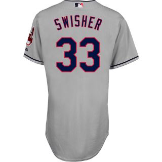Majestic Athletic Cleveland Indians Nick Swisher Authentic Big & Tall Road