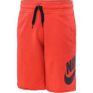 NIKE Mens AW77 Alumni Shorts   Size Small, Red/black