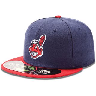 NEW ERA Mens Cleveland Indians Authentic Collection Home 59FIFTY Fitted Cap  