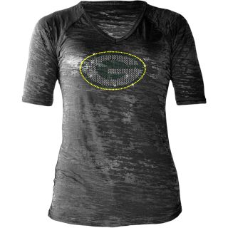 Touch By Alyssa Milano Womens Green Bay Packers Rhinestone Logo T Shirt   Size