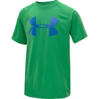 UNDER ARMOUR Boys Big Logo Tech T Shirt   Size XS/Extra Small, Feisty/snorkle